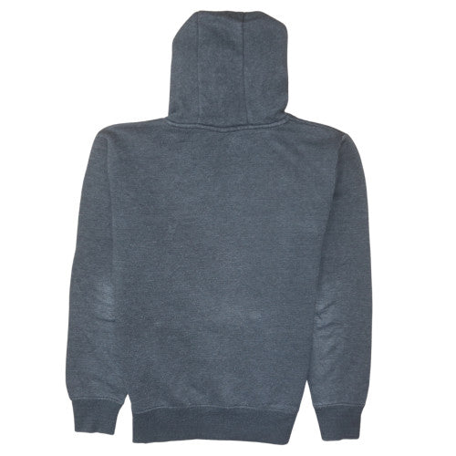 FILA Men's Grey Pullover Hoodie S Logo Fleece Sweatshirt