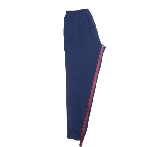 Adidas Men's Blue S Regular Fit Fleece Sweatpants