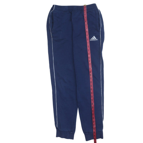 Adidas Men's Blue S Regular Fit Fleece Sweatpants