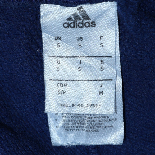 Adidas Men's Blue S Regular Fit Fleece Sweatpants