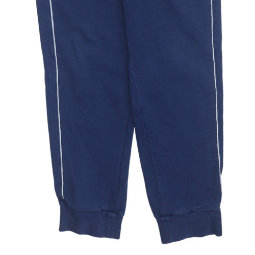 Adidas Men's Blue S Regular Fit Fleece Sweatpants