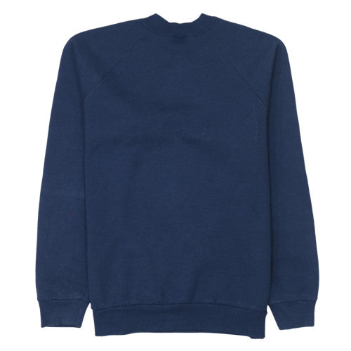 Fruit of the Loom Mens Blue Northumbria 99 Embroidered Pullover Sweatshirt M