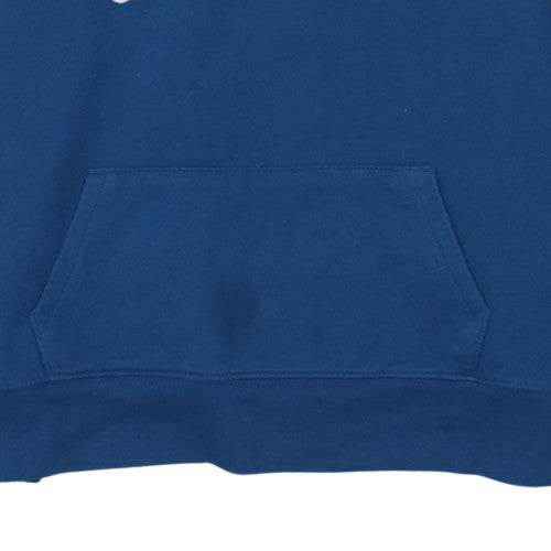 GAP Men’s Blue Pullover Hoodie M Regular Fit Logo Fleece Sweatshirt