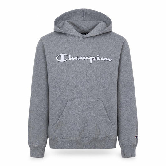 Champion Men’s Grey Pullover Hoodie Small Regular Fit Fleece Sweatshirt