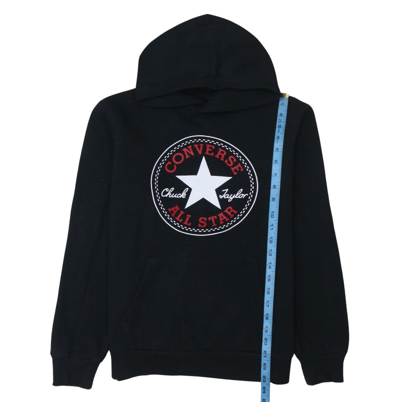 Converse Teens Black XL Pullover Hoodie with Logo