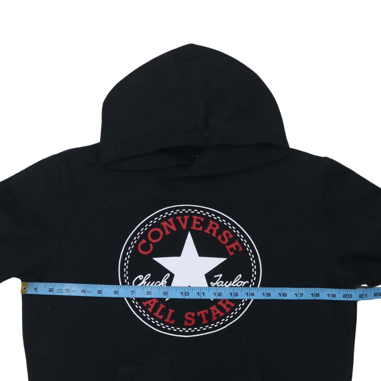 Converse Teens Black XL Pullover Hoodie with Logo