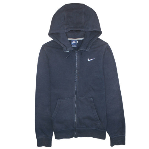 Nike Men's Black S Full Zip Hoodie Sweatshirt Logo Fleece