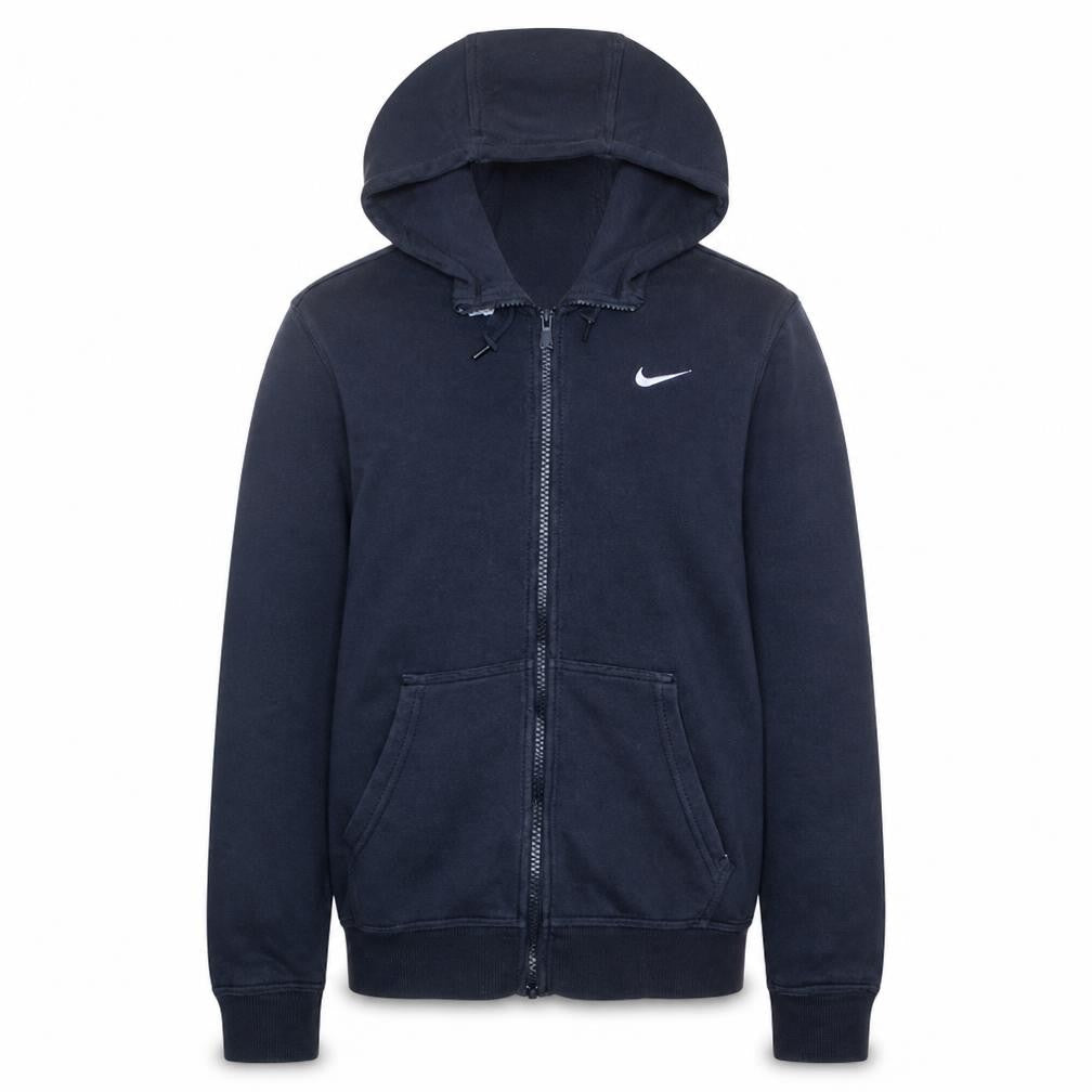 Nike Men's Black S Full Zip Hoodie Sweatshirt Logo Fleece