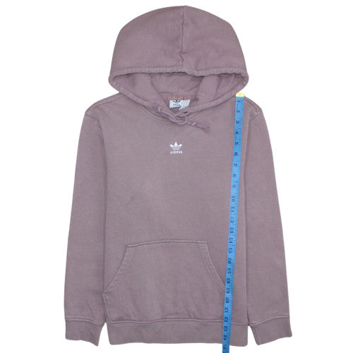 Adidas Womens Purple Hoodie Size 10 Pullover Cotton Blend Casual