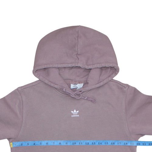Adidas Womens Purple Hoodie Size 10 Pullover Cotton Blend Casual