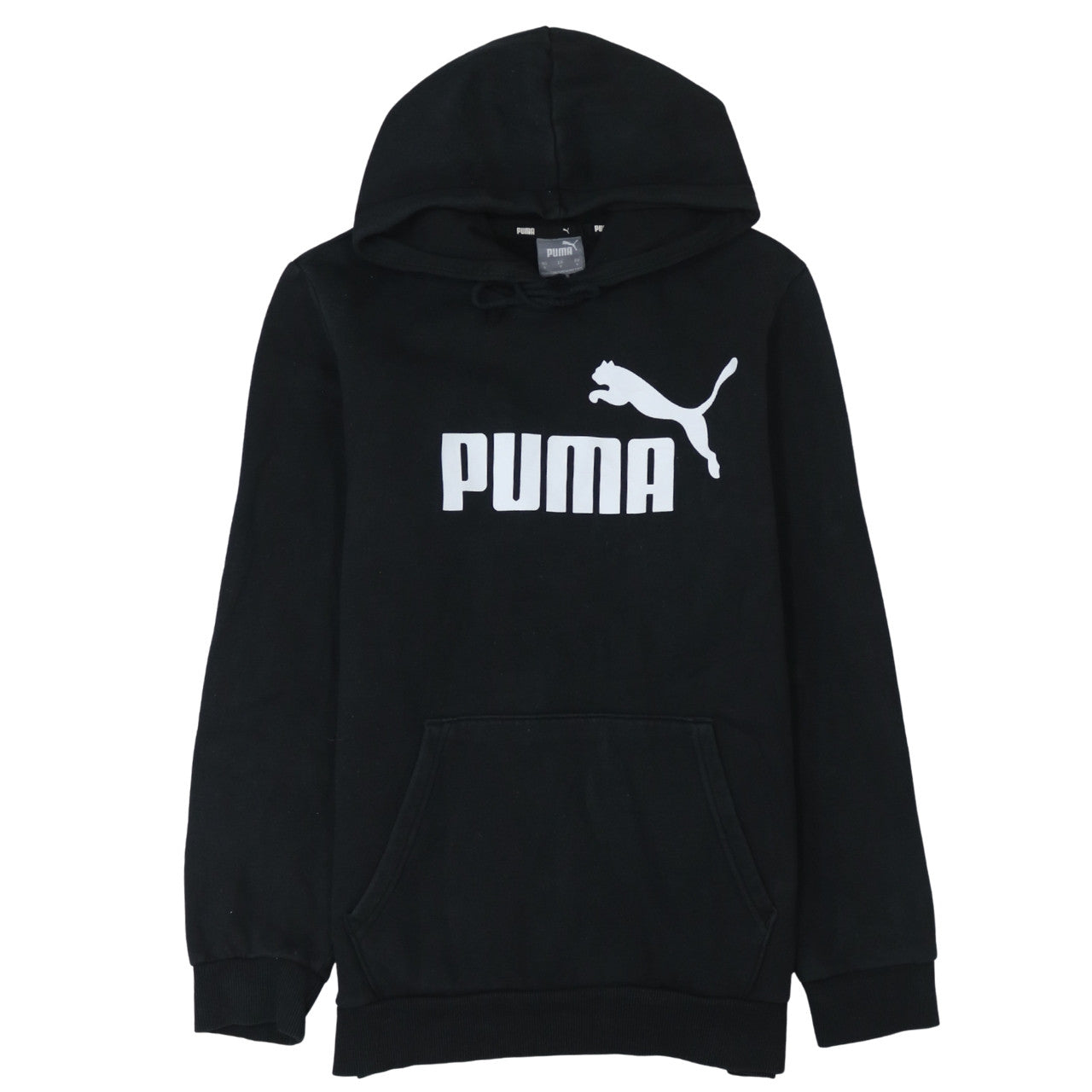 Puma Men's Black Small Pullover Hoodie Fleece Sweatshirt