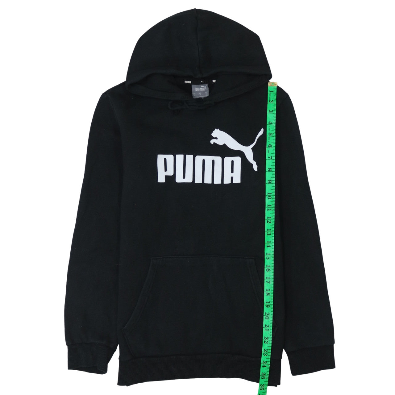 Puma Men's Black Small Pullover Hoodie Fleece Sweatshirt