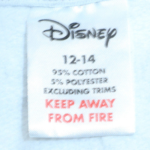 Disney Teens Grey Polka Dot Minnie Mouse Sweatshirt Size 12-14