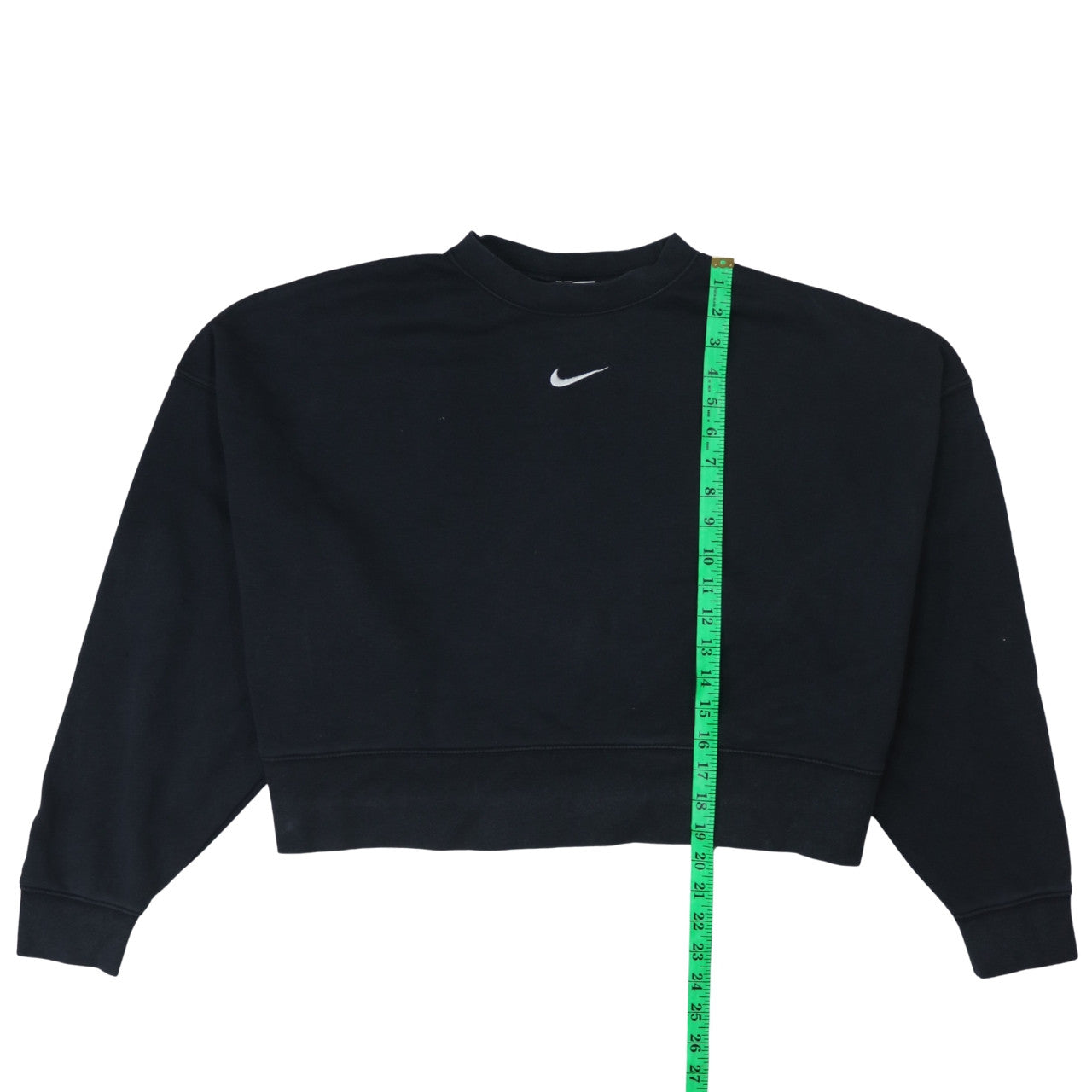 Nike Men's Black Crew Neck Pullover Sweatshirt M Logo Sportswear