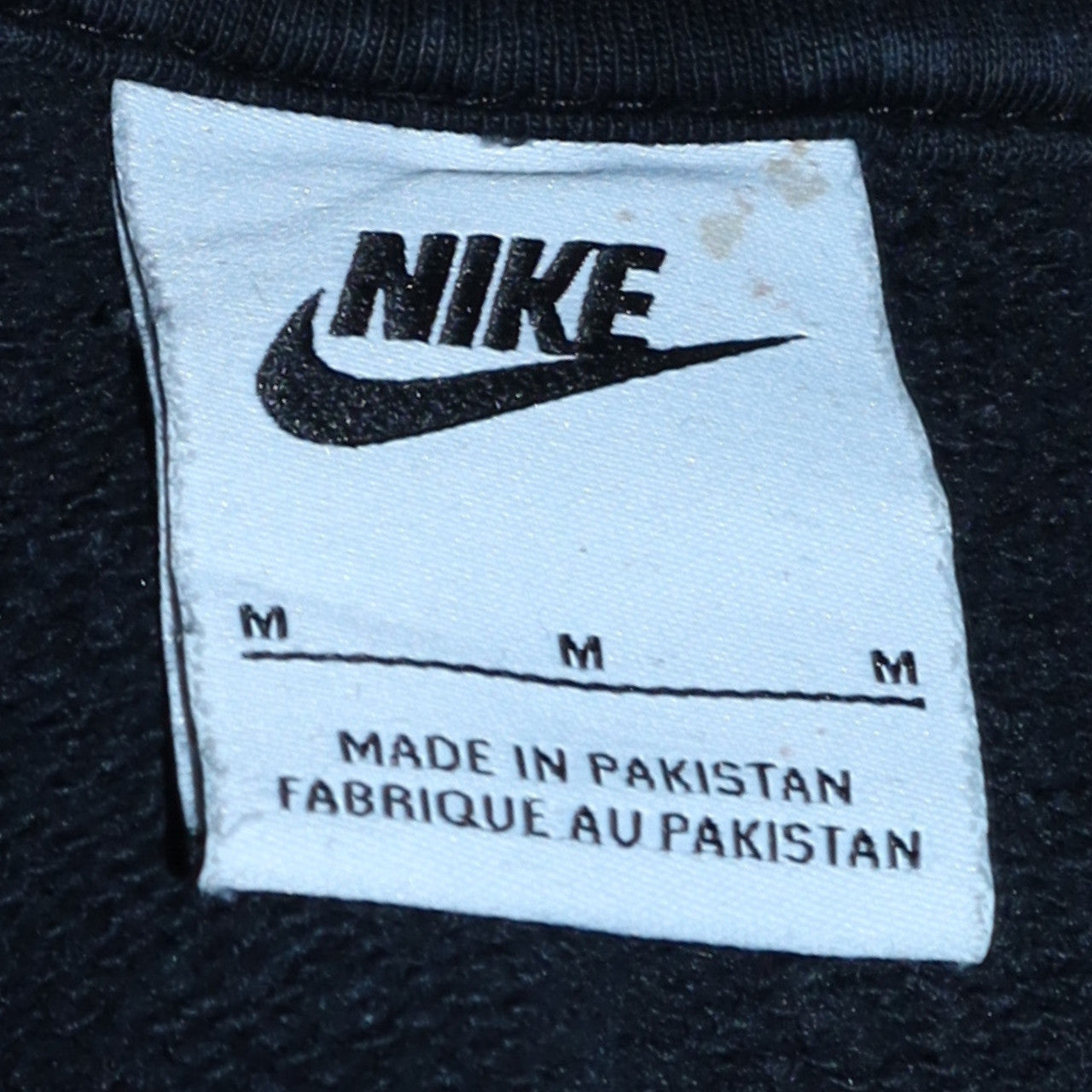 Nike Men's Black Crew Neck Pullover Sweatshirt M Logo Sportswear