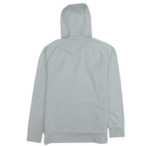 Nike Men's Grey M Pullover Hoodie with Logo Pocket