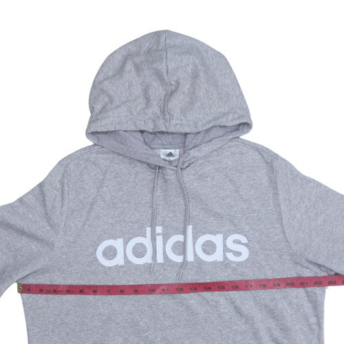 Adidas Womens Grey XL Pullover Hoodie Sweatshirt Casual Cotton Blend