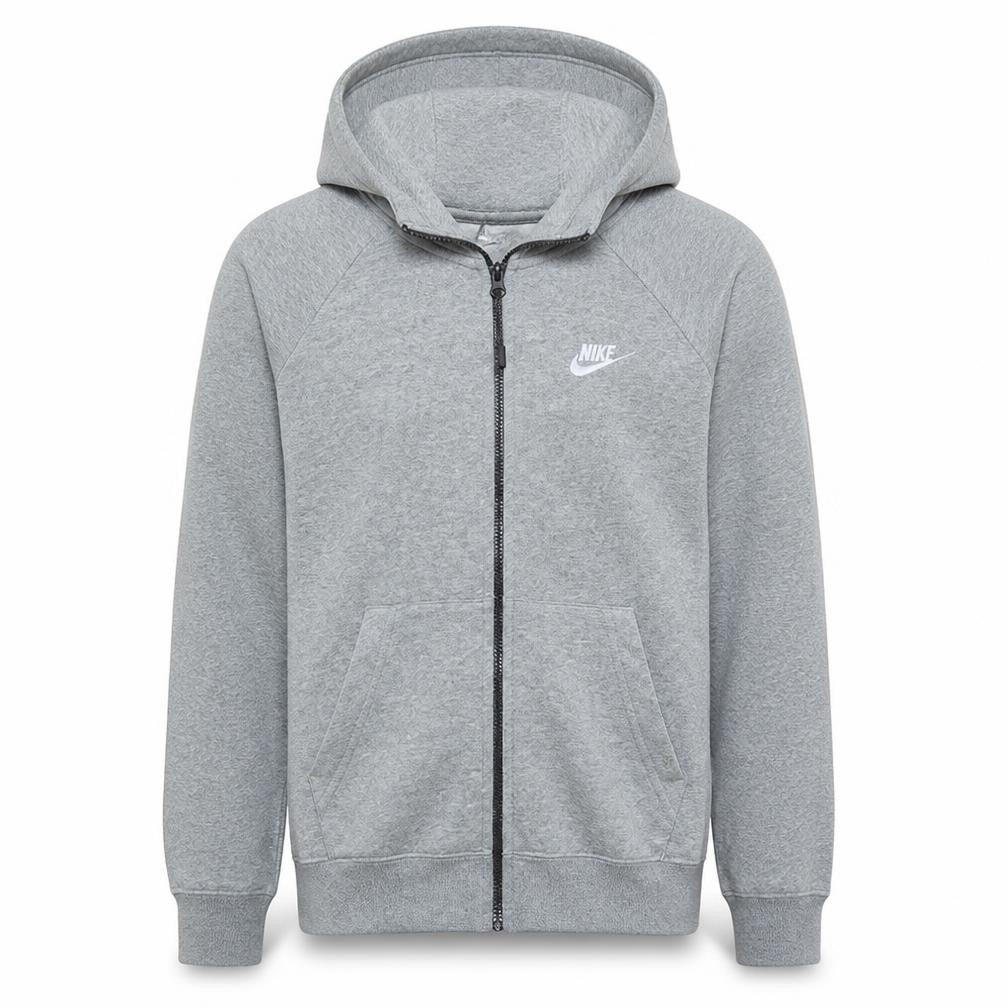 Nike Men's Grey Full Zip Hoodie Size S Regular Fit