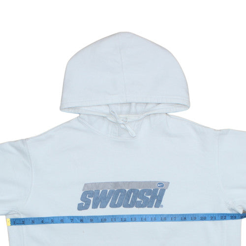 Nike Men's White Pullover Hoodie L Sports Graphic Fleece
