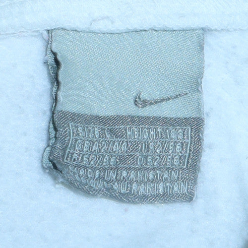 Nike Men's White Pullover Hoodie L Sports Graphic Fleece