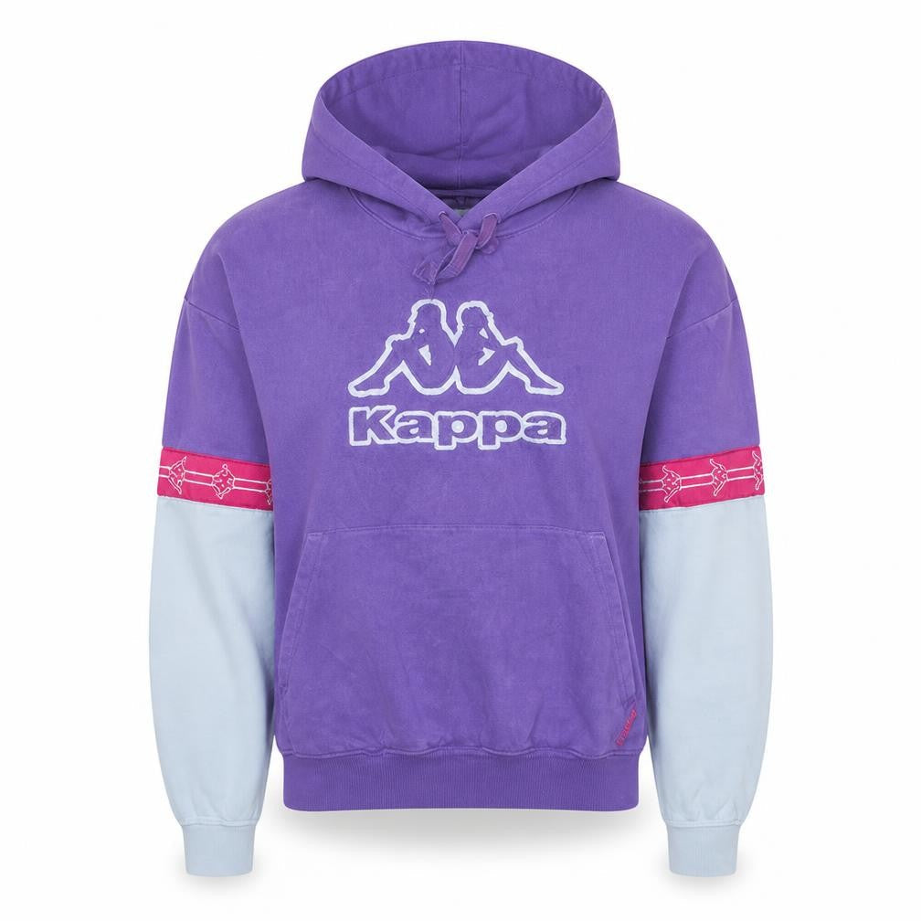 Kappa Womens Purple Hoodie Medium Pullover Logo Long Sleeve