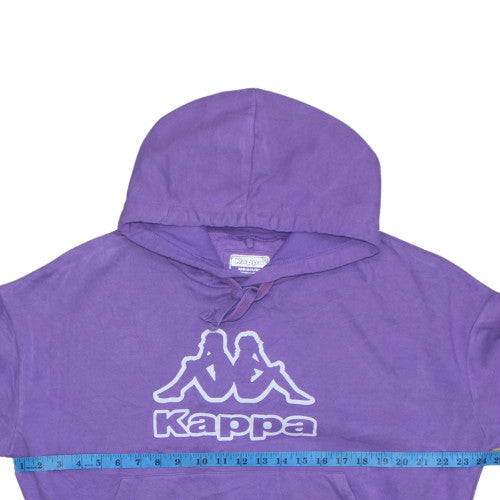 Kappa Womens Purple Hoodie Medium Pullover Logo Long Sleeve