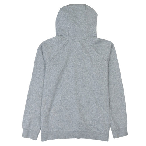 Nike Men's Grey Pullover Hoodie L Regular Fit Fleece Sweatshirt