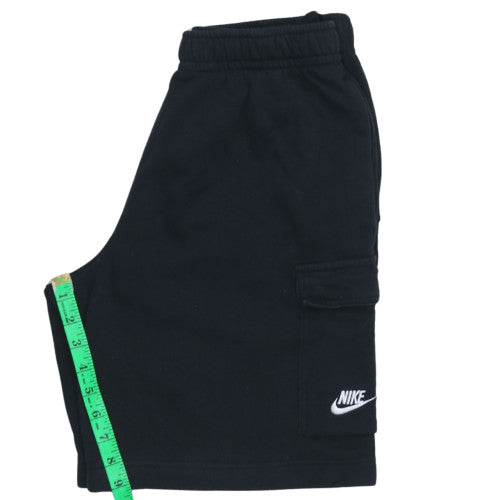 Nike Men's Black Fleece Walking Shorts Small Elastic Waist Activewear