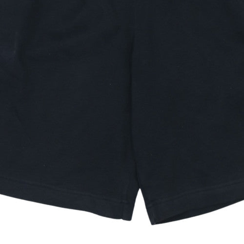 Nike Men's Black Fleece Walking Shorts Small Elastic Waist Activewear