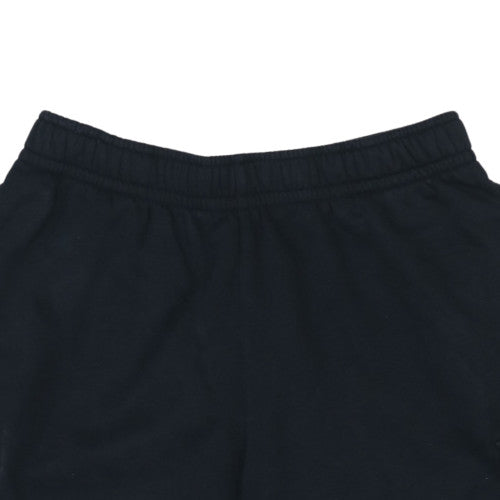 Nike Men's Black Fleece Walking Shorts Small Elastic Waist Activewear
