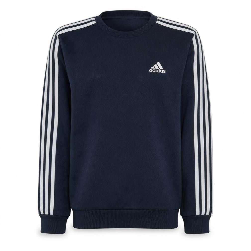 Front view of Adidas Men's Blue Pullover Sweatshirt Small Regular Fit