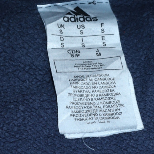 Adidas Men's Blue Pullover Sweatshirt Small Regular Fit