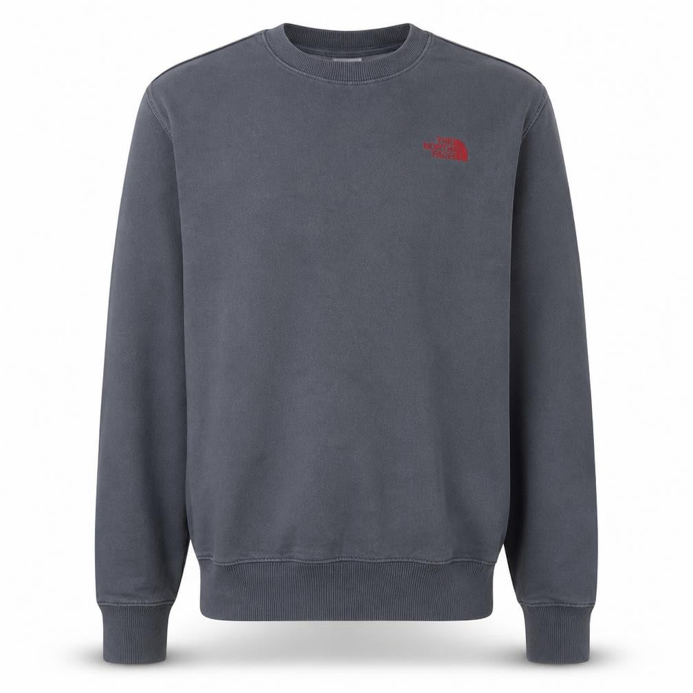 The North Face Mens Grey Crew Neck Pullover Sweatshirt M Regular Fit