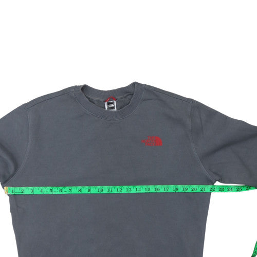 The North Face Mens Grey Crew Neck Pullover Sweatshirt M Regular Fit