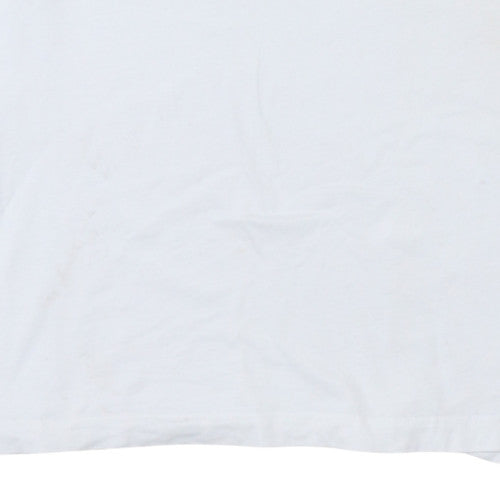 Kappa Men's White XL Sports Logo Graphic Crew Neck T-Shirt
