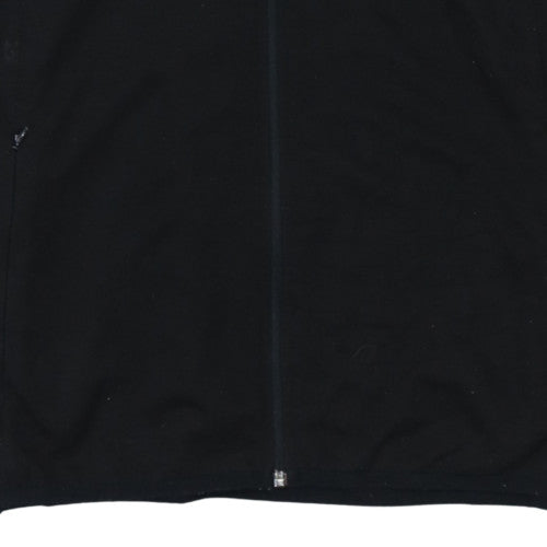 Umbro Mens Black Full Zip Hoodie Sweatshirt L Sports Football