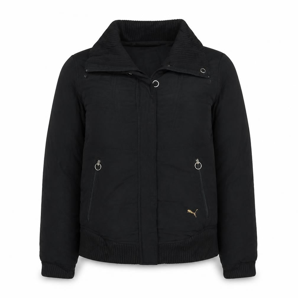 Puma Men's Black Full Zip Collared Sweatshirt L Regular Fit