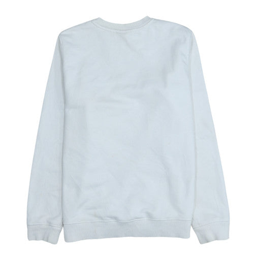 Lacoste Men's White Embroidered Logo Pullover Sweatshirt M