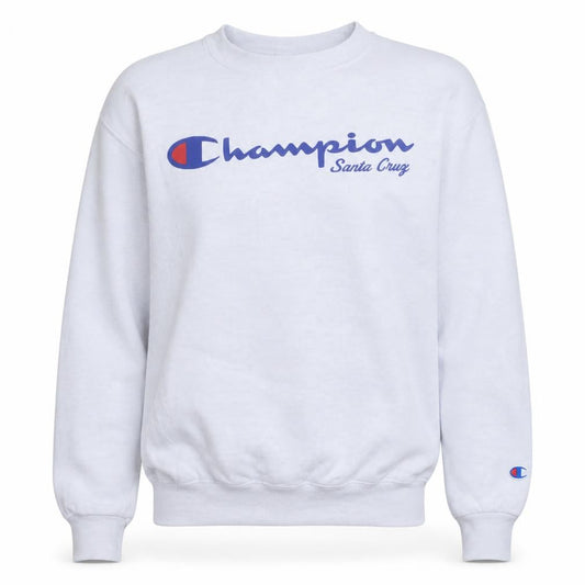 Champion Men's White Santa Cruz Logo Pullover Sweatshirt Size S