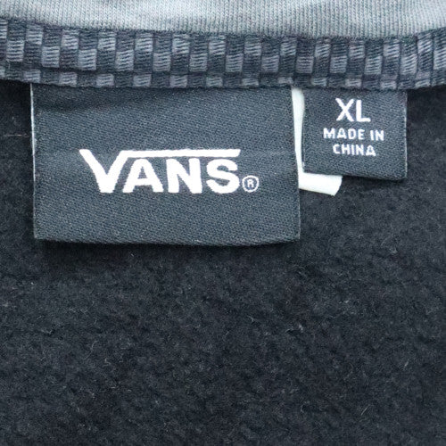 Vans Men's Black XL Full Zip Hoodie Sweatshirt