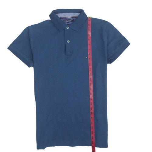 Tommy Hilfiger Men’s Blue Regular Fit Cotton Polo Shirt M