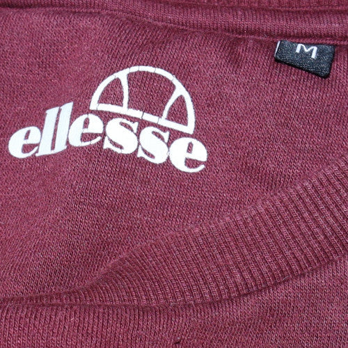 Ellesse Men's Brown Logo Pullover Sweatshirt Size M Crew Neck