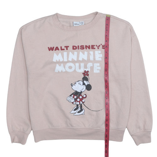 Disney Minnie Mouse Women's Beige Pullover Sweatshirt Size S