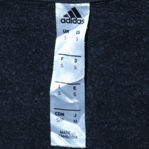Adidas Men’s Black Pullover Hoodie Small Regular Fit Sports Style