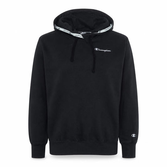 Champion Men’s Black Pullover Hoodie Small Fleece Logo Sweatshirt