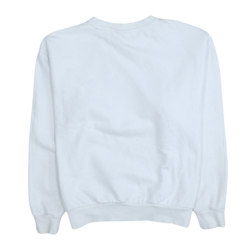 Puma Mens White Logo Pullover Sweatshirt M Regular Fit