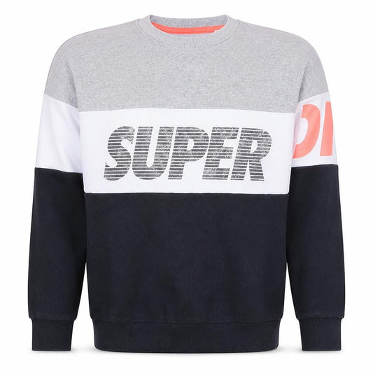 Superdry Men's Grey Crew Neck Graphic Pullover Sweatshirt XS