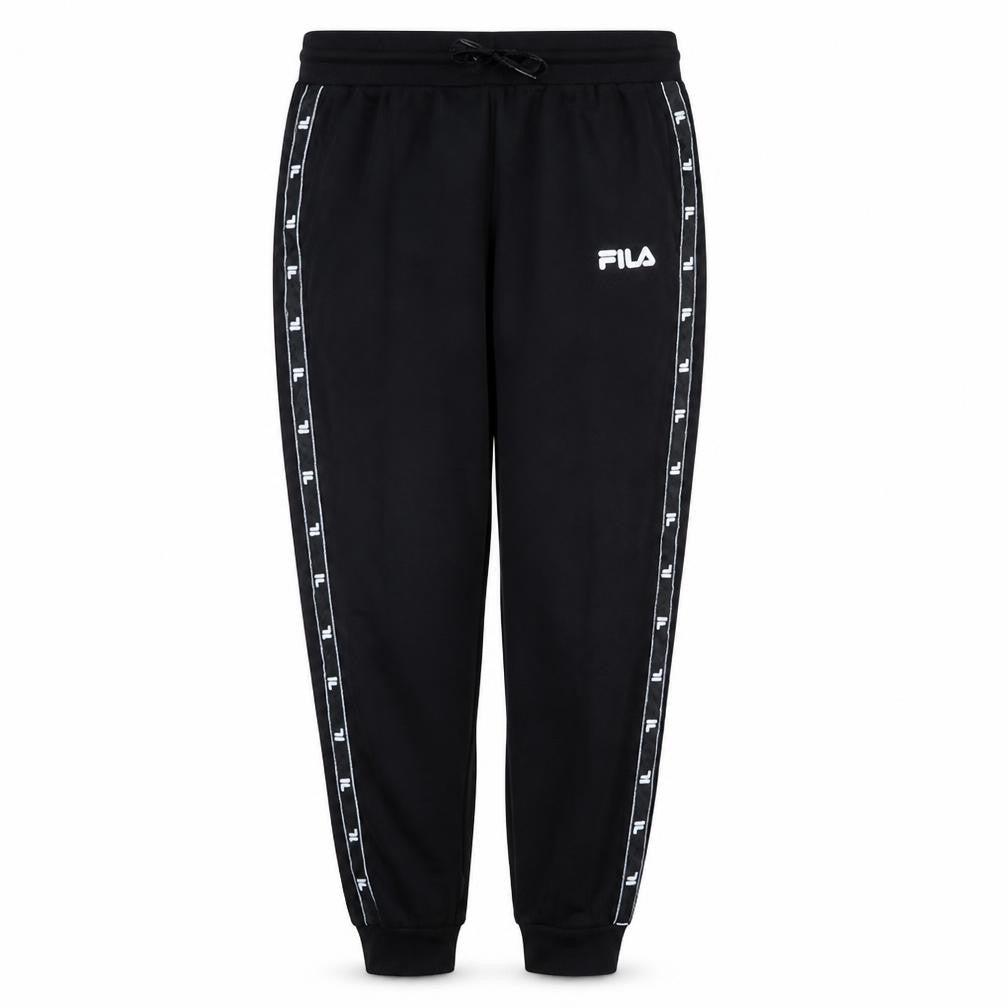 FILA Mens Black XL Jogger Sweatpants with Logo Tape Detail