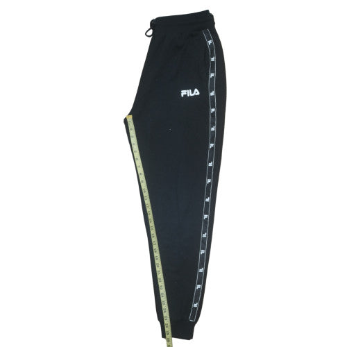 FILA Mens Black XL Jogger Sweatpants with Logo Tape Detail
