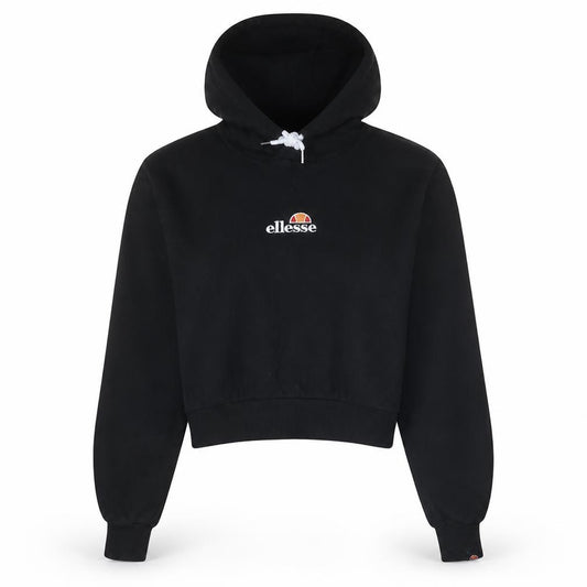 Ellesse Womens Black Cropped Pullover Hoodie Size 14